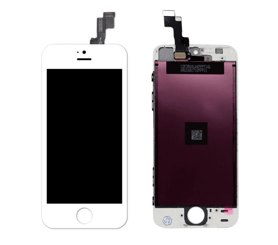 Original LCD +  touch screen iPhone 5s / SE white ( disassembly )