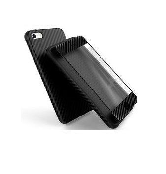 Obal iPhone 7 Carbon + ochranné tvrzené sklo 4D