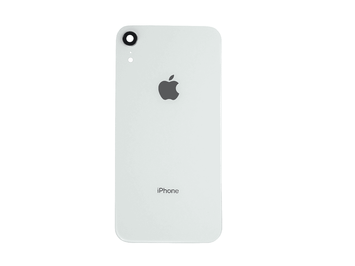 Battery cover iPhone XR + camera glass white