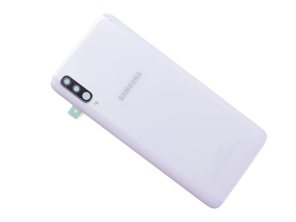 Klapka baterii + szkiełko aparatu Samsung SM-A705 Galaxy A70 - biała