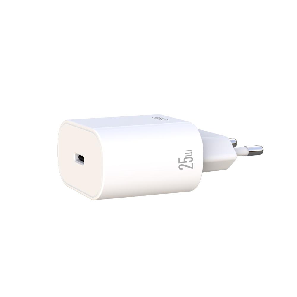 XO wall charger L91 PD 25W 1x USB-C white + USB-C - USB-C cable