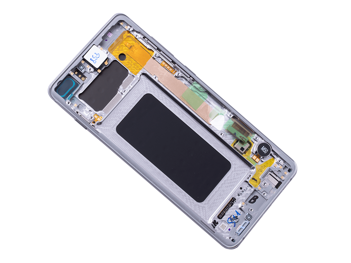 Oryginalny Wyświetlacz LCD + Ekran dotykowy Samsung SM-G975 Galaxy S10 Plus - biały