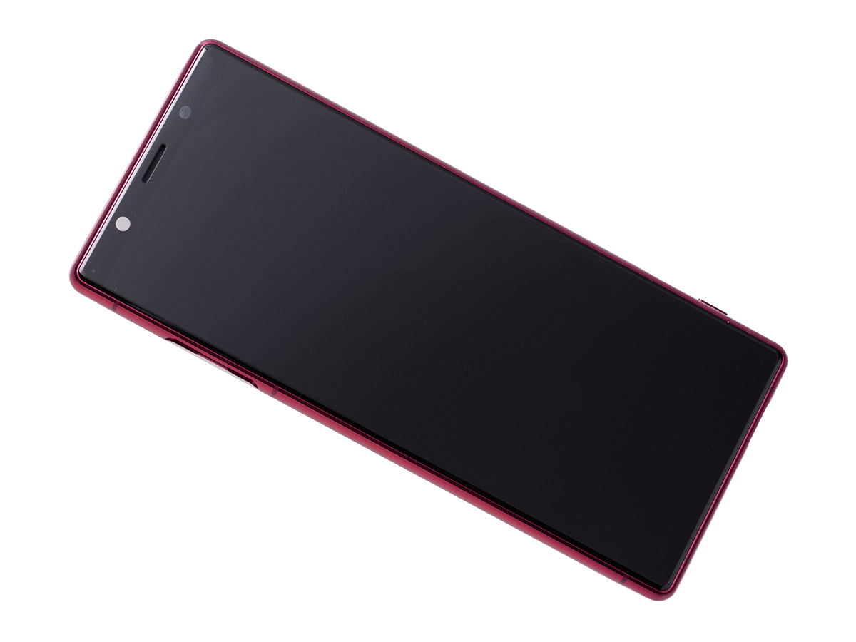 Oryginalna Obudowa przednia z ekranem dotykowym i wyświetlaczem Sony J8210 Xperia 5/ J9210 Xperia 5 Dual SIM - czerwona