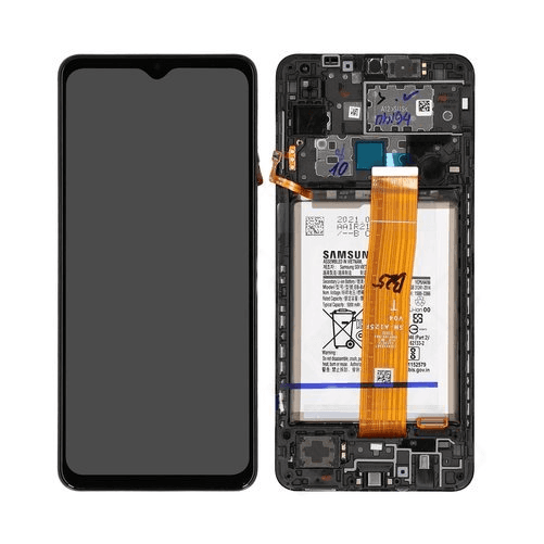 Originál LCD + Dotyková vrstva s baterii Samsung Galaxy A12 SM-A125 černá