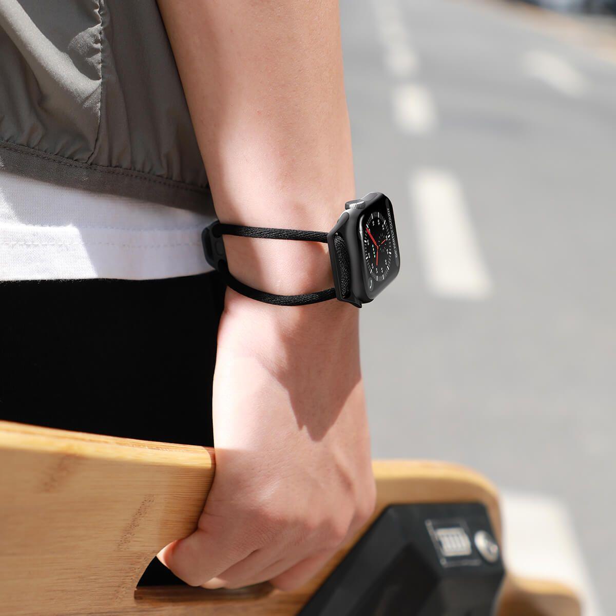Baseus bracelet clasp band for Apple Watch 42 mm / 44 mm black (LBAPWA4-BGY)