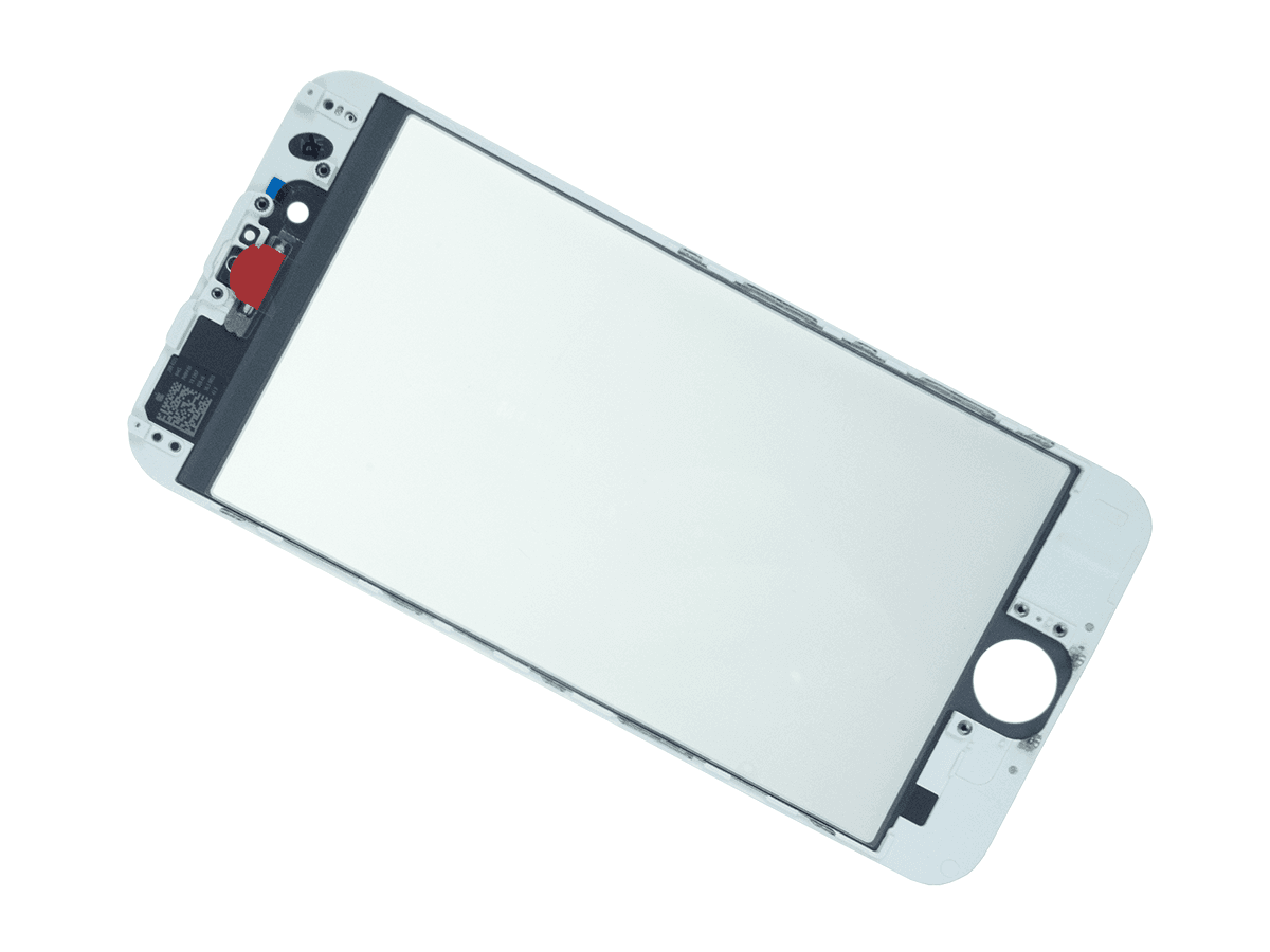 LCD Sklíčko + rámeček + OCA lepidlo iPhone 6G bílé - sklíčko displeje