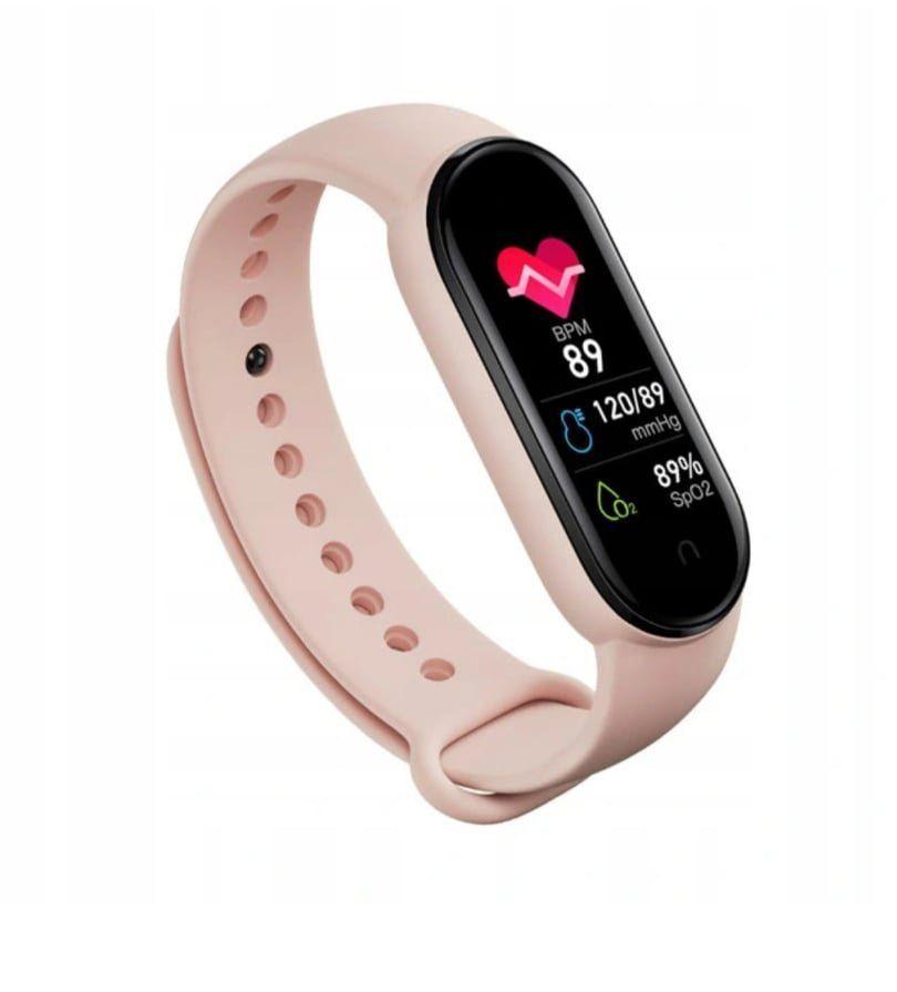 Smartwatch M6 růžové - Watch smart band - chytré hodinky