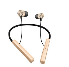 Słuchawki bezprzewodowe Bluetooth z uchwytem na szyje AY-01 - złote (blister)