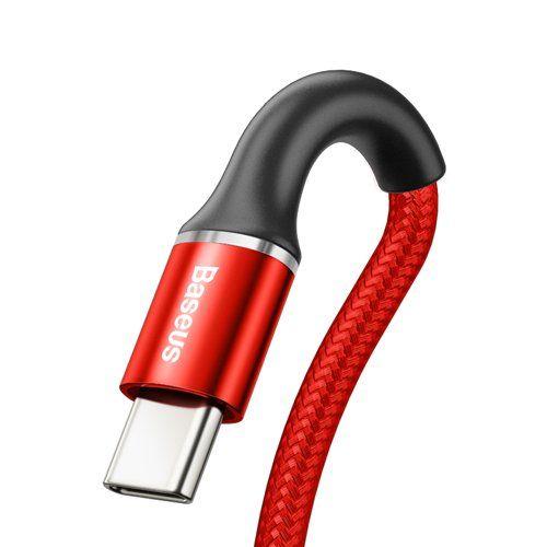 Cable Baseus USB TYP C 2A 2M Halo Data LED red ( CATGH-C09 )