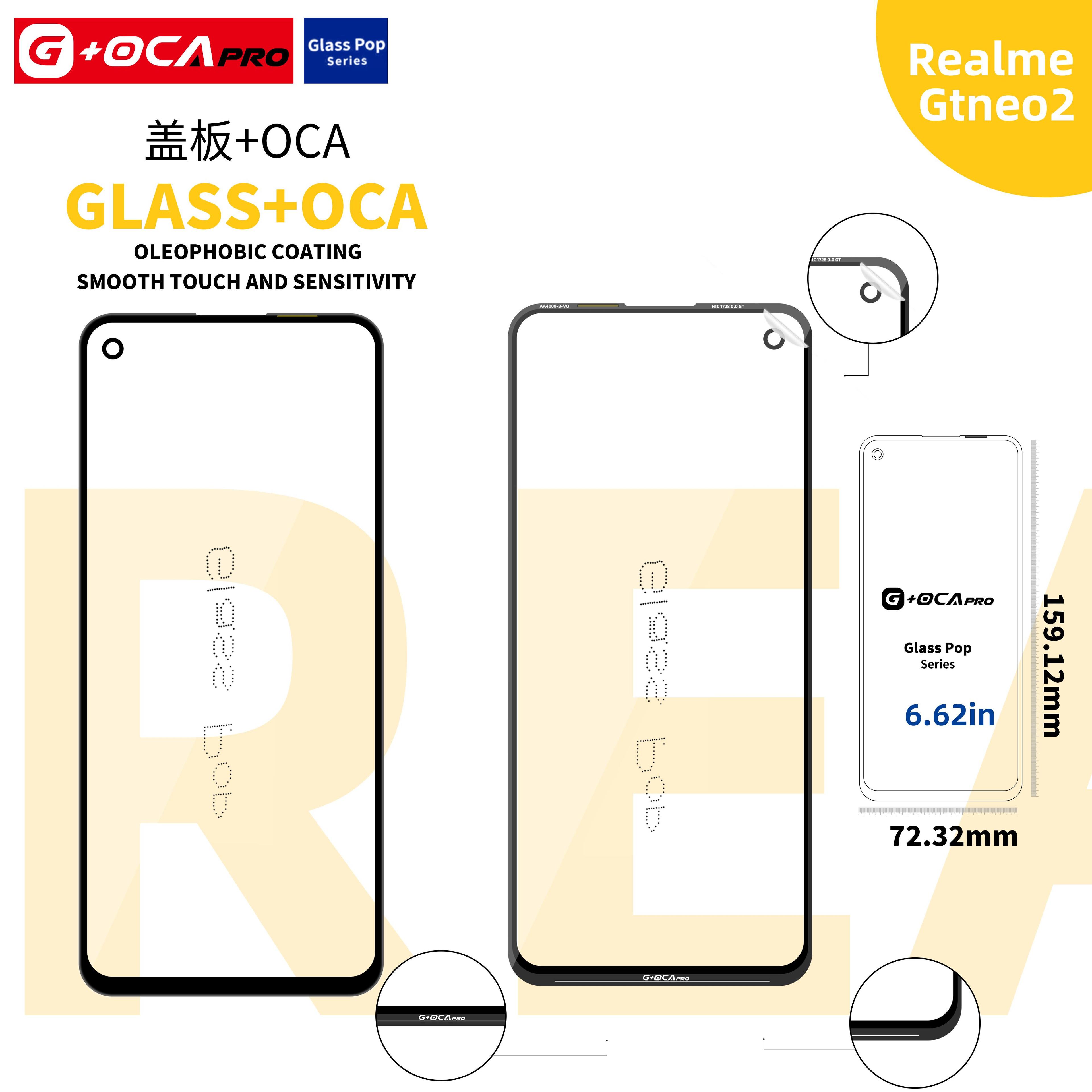 Glass G + OCA Pro (with oleophobic cover) Realme GT Neo2 5G