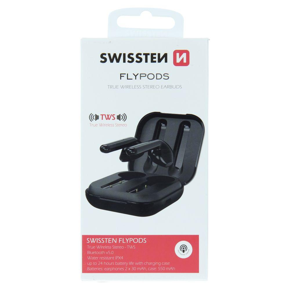 Swissten bluetooth TWS sluchátka Flypods černá