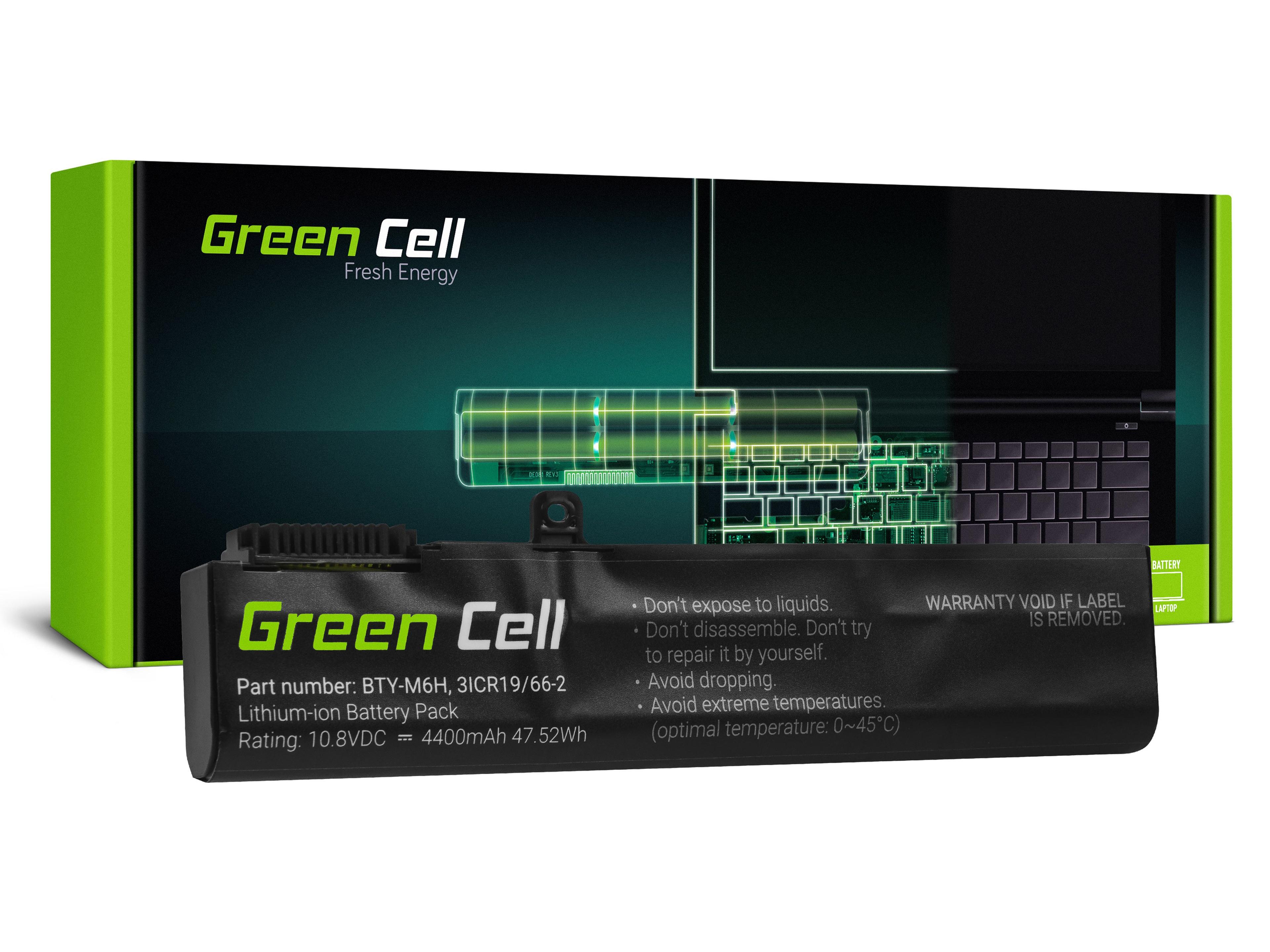 Green Cell BTY-M6H Battery for MSI GE62 GE63 GE72 GE73 GE75 GL62 GL63 GL73 GL65 GL72 GP62 GP63 GP72 GP73 GV62 GV72 PE60 PE70
