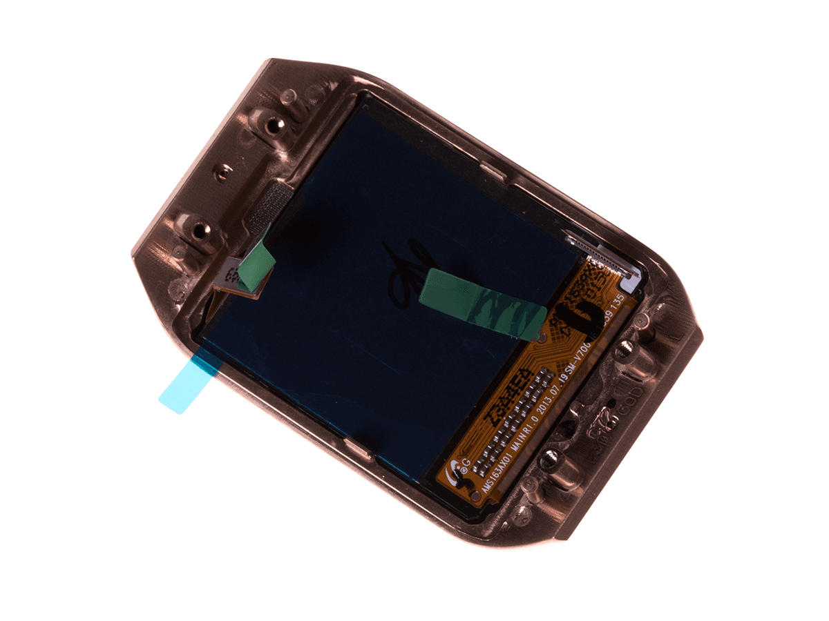 Originál přední panel LCD + Dotyková vrstva Samsung Galaxy Gear SM-V700 zlatá