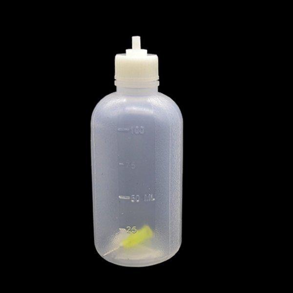 ESD láhev s jehlou pro dávkování tavidel a jiných tekutin - 100ml - dávkovací lahvička , láhev na tavidla
