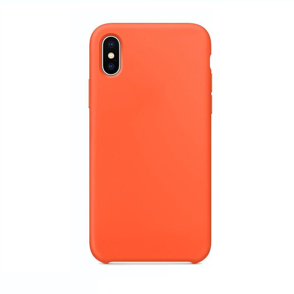 Silikonový obal iPhone X/XS oranžový