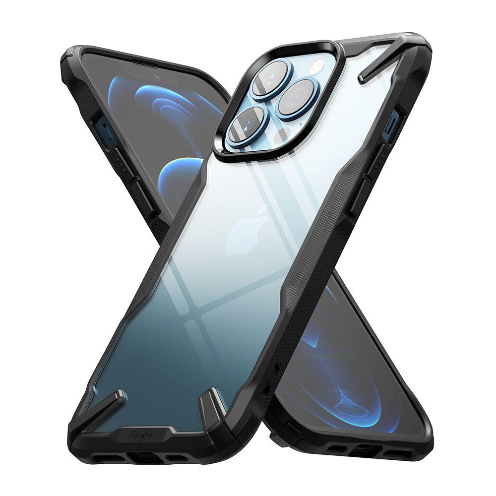 Ringke Fusion X odolný PC kryt s TPU a rámečkem iPhone 13 Pro Max černý FX555E55