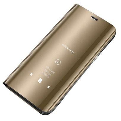 Clear View Case futerał etui z klapką Samsung S8 G950 złote
