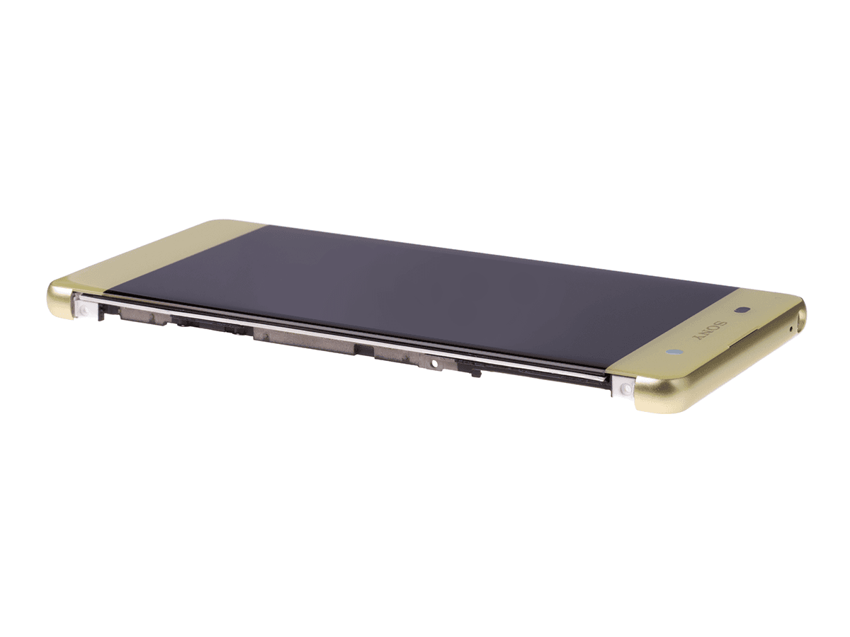 Front cover with touch screen and LCD display Sony F3111, F3113, F3115 Xperia XA/ F3112, F3116 Xperia XA Dual - lime gold (original)