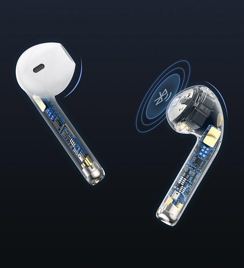 Baseus Encok W04 douszne bezprzewodowe słuchawki Bluetooth TWS biały (NGW04-02)