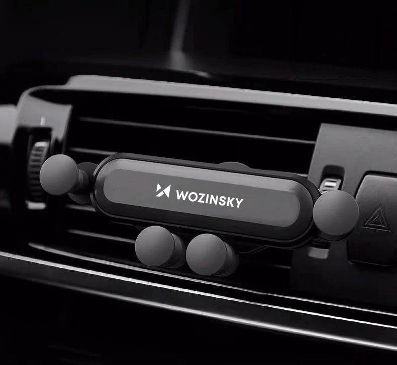 Wozinsky car phone holder gravity for ventilation grille black (WCH-05)