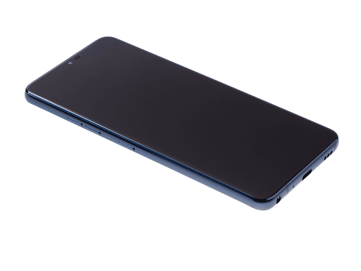 Oryginalna Obudowa przednia z ekranem dotykowym i wyświetlaczem LG G710 G7 ThinQ - niebieska