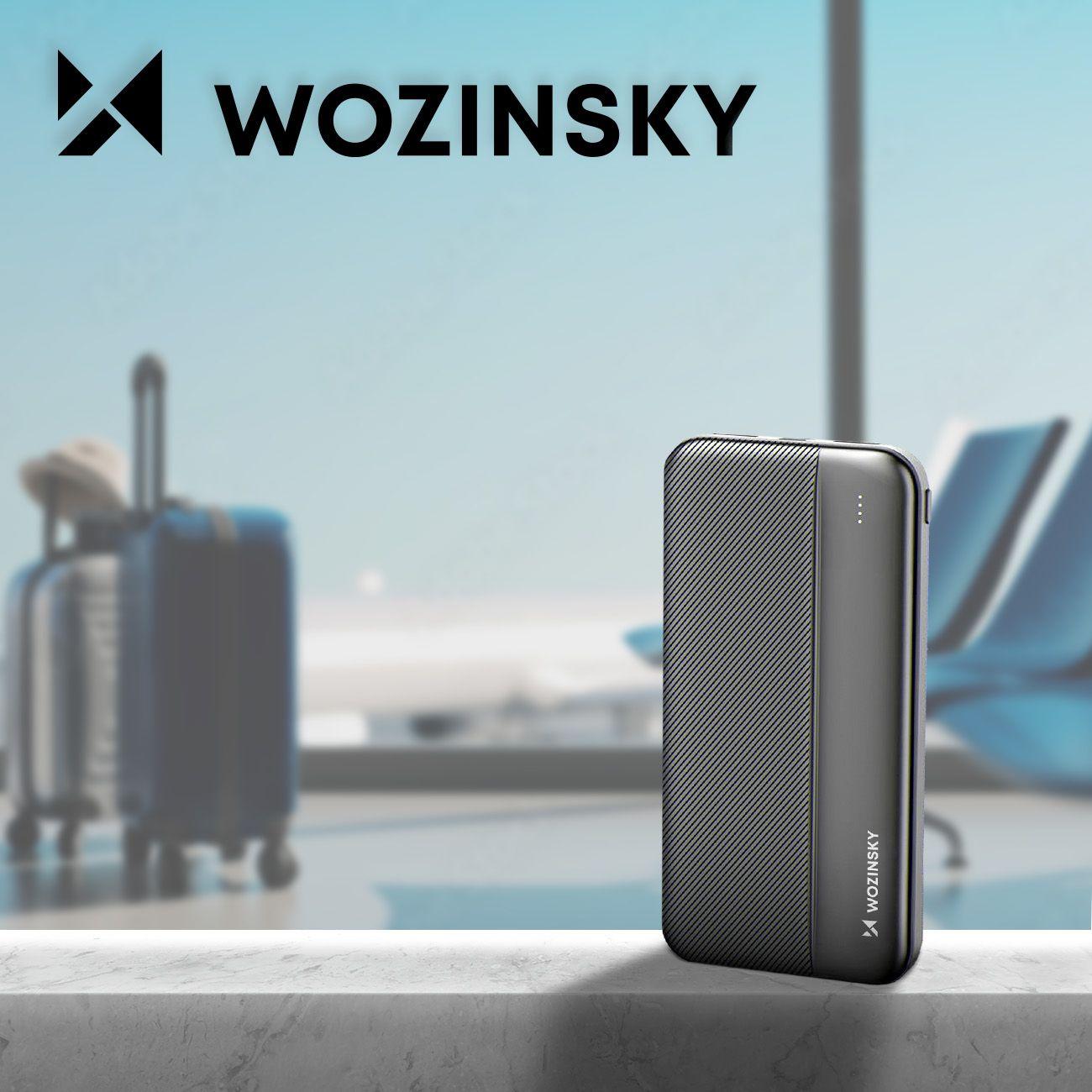Wozinsky power bank 10000mAh 2 x USB černá WPBBK1 - powerbanka pro 2 zařízení s inteligentním čipem