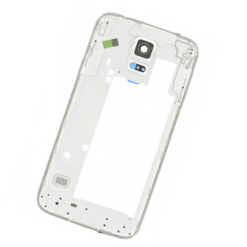 Originál středový díl Samsung Galaxy S5 Neo G903 stříbrný