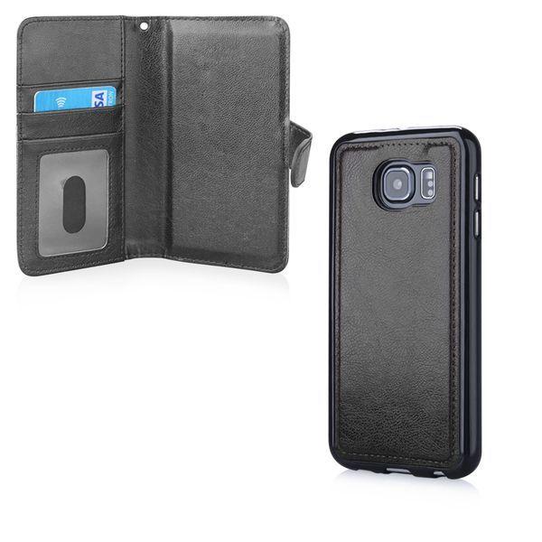 Obal Samsung Galaxy S6 G920 černá Peněženka 2v1 na zip