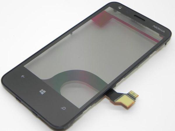 Touch screen Nokia Lumia 620 black with frame