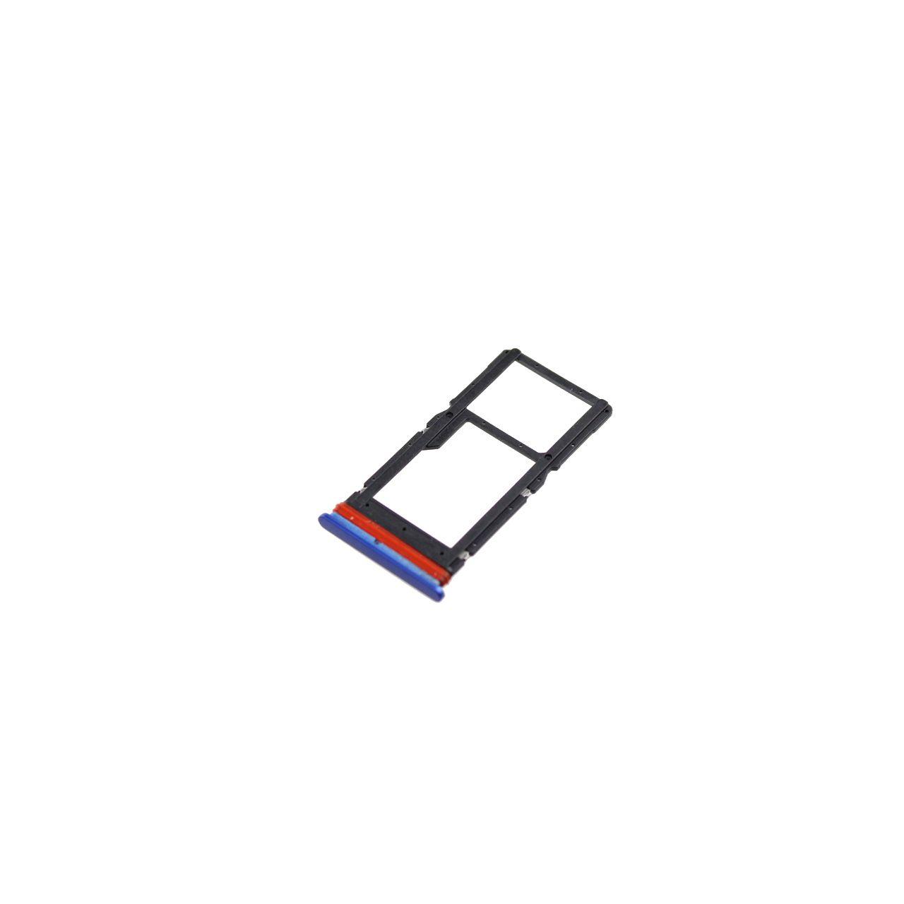 Oryginalna SZUFLADKA KARTY SIM I MICRO SD MOTOROLA MOTO G 5G Plus (XT2075) - niebieska