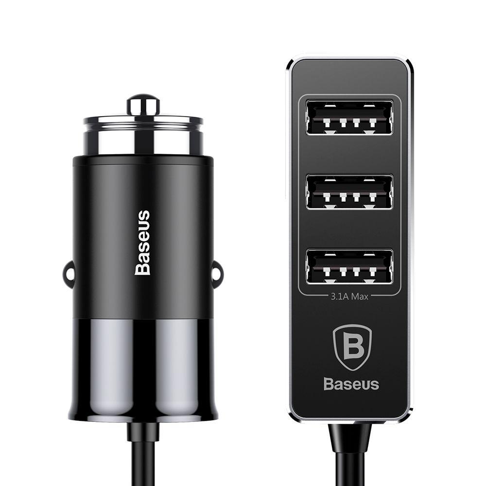 Autonabíječka  Baseus Enjoy Together 4 x port USB 5.5A černá