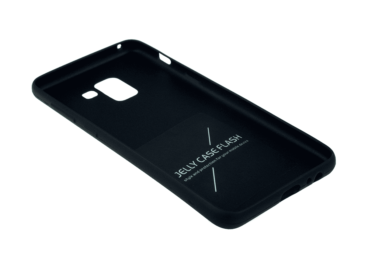 Jelly Case Flash Mat Samsung A8 2018 black