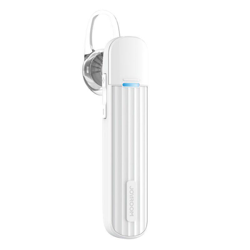 Joyroom Headset Single Wireless Bluetooth 5.0 Earphone for Car white (JR-B01)