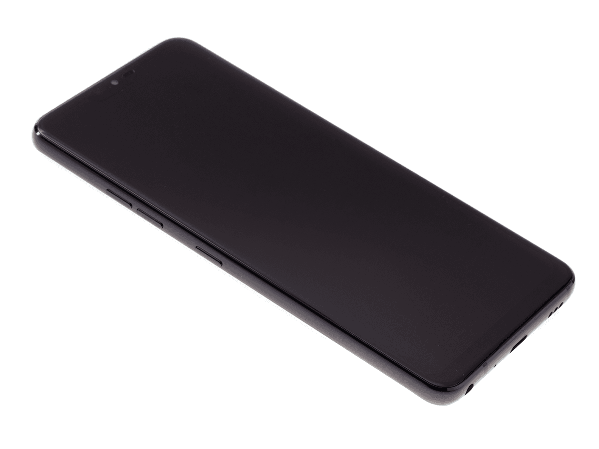 Oryginalna Obudowa przednia z ekranem dotykowym i wyświetlaczem LG G710 G7 ThinQ - czarna