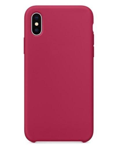 Silicone case Iphone X rose red