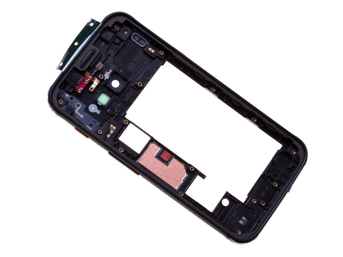 Originál Korpus středový díl Samsung Galaxy Xcover 4s SM-G398 černý