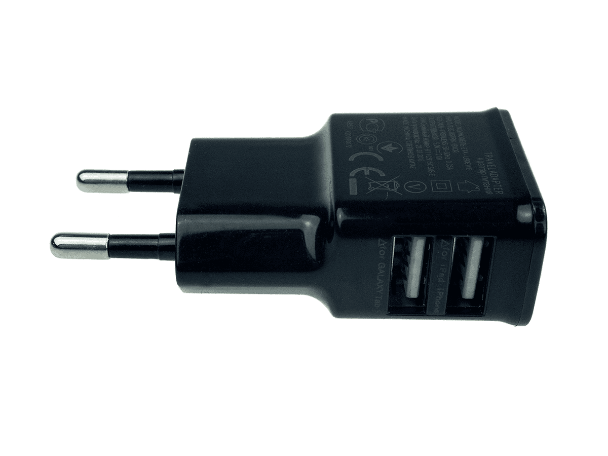 Adapter ładowarka sieciowa 2xUSB czarna