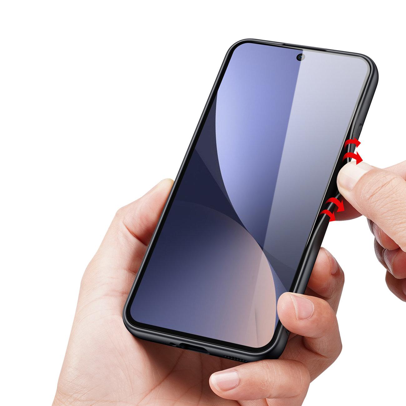 Dux Ducis Fino case for Xiaomi 13 cover with silicone frame black