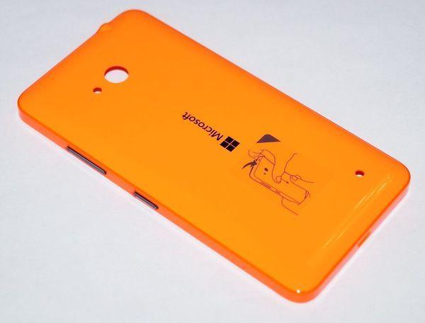 Battery cover Microsoft Lumia 640 orange
