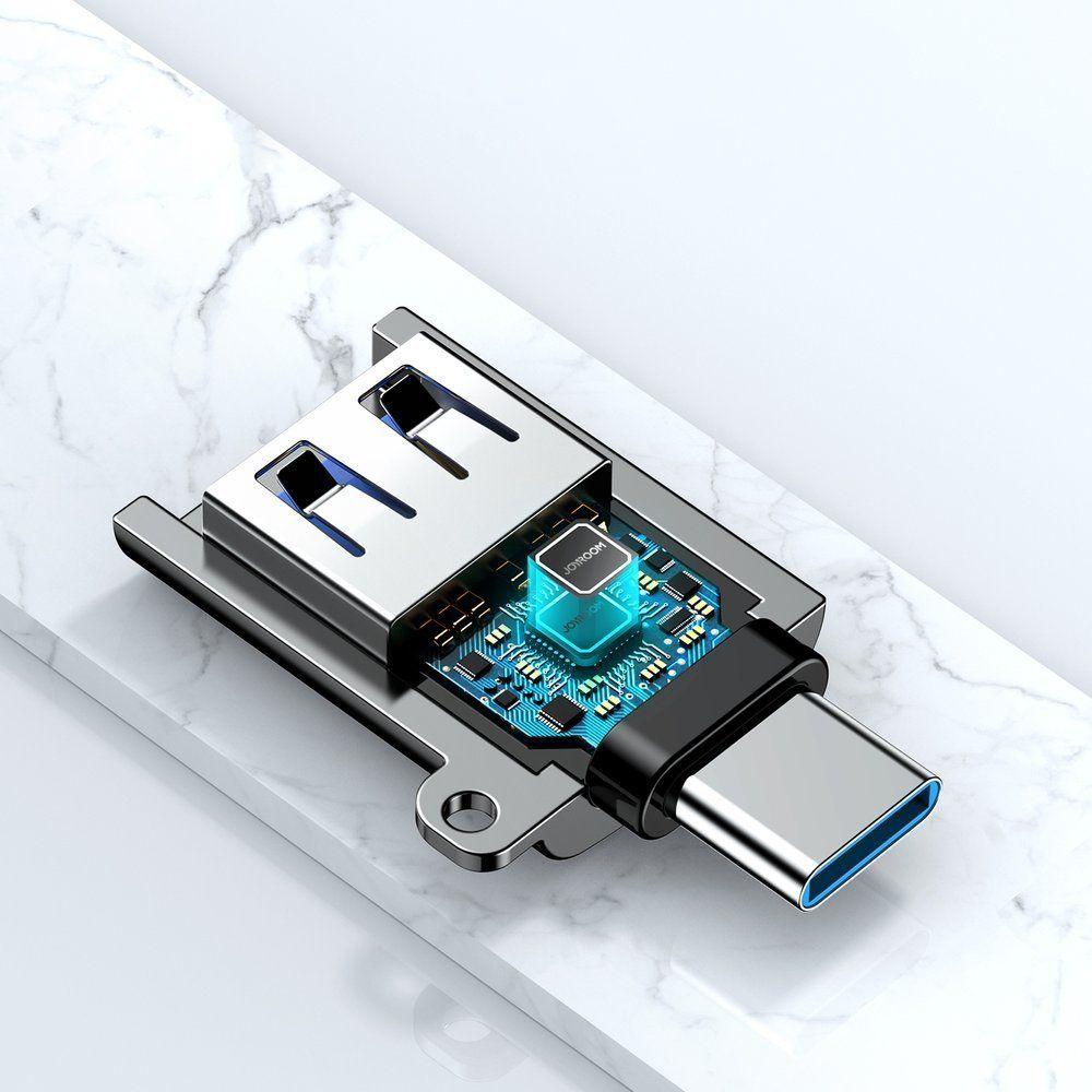 Joyroom adapter przejściówka USB 3.2 Gen 1 (męski) - USB Typ C (żeński) czarny (S-H151 Black)