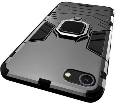 Obal iPhone Xr černý s kroužkem držakem Amored