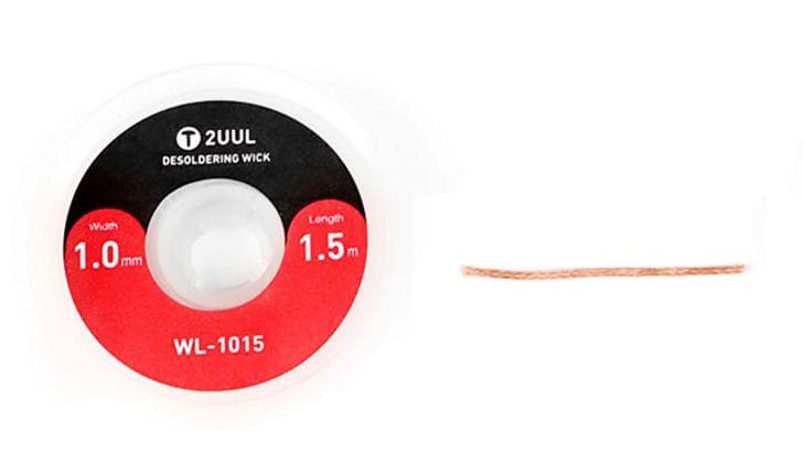 Miedź do ściągania cyny / plecionka lutownicza 1.0 mm (długość: 1,5 m) 2UUL WL-1015