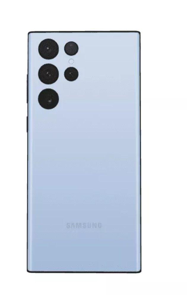 Oryginalna Klapka baterii Samsung SM-S908B Galaxy S22 Ultra - niebieska