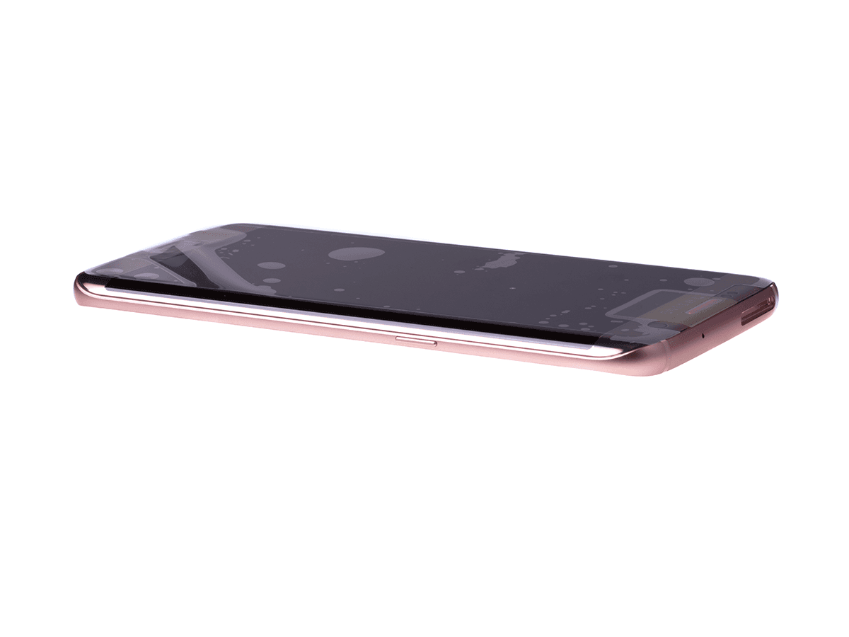 Originál přední panel LCD + Dotyková vrstva Samsung Galaxy S7 Edge SM-G935F růžovo-zlatá