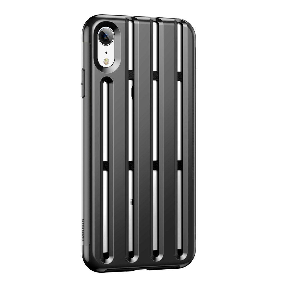 Baseus Cycling Helmet Case for iPhone XR black (WIAPIPH61-TC01)