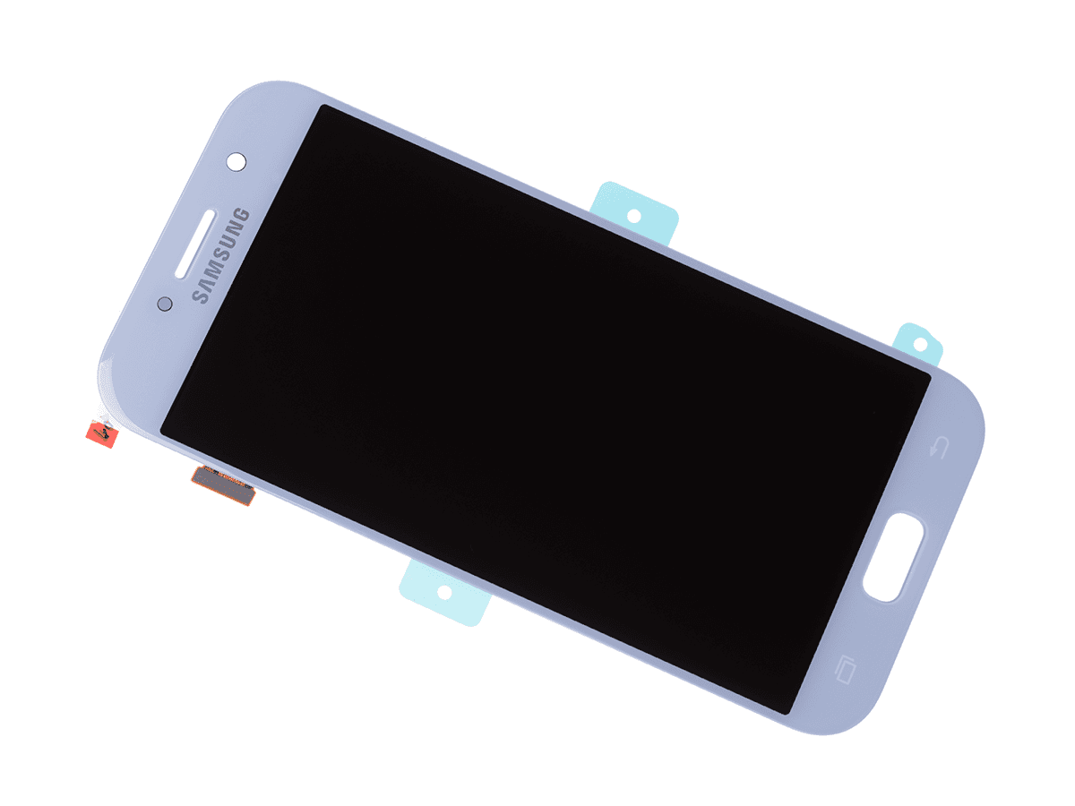 ORYGINALNY Wyświetlacz LCD + ekran dotykowy Samsung SM-A520F Galaxy A5 (2017) - niebieski