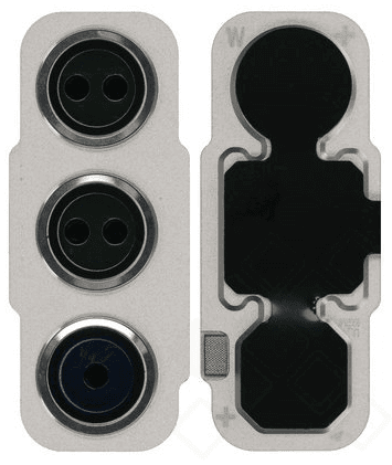 Oryginalna ramka szybki kamery tylnej Samsung SM-G990B Galaxy S21 FE - biała