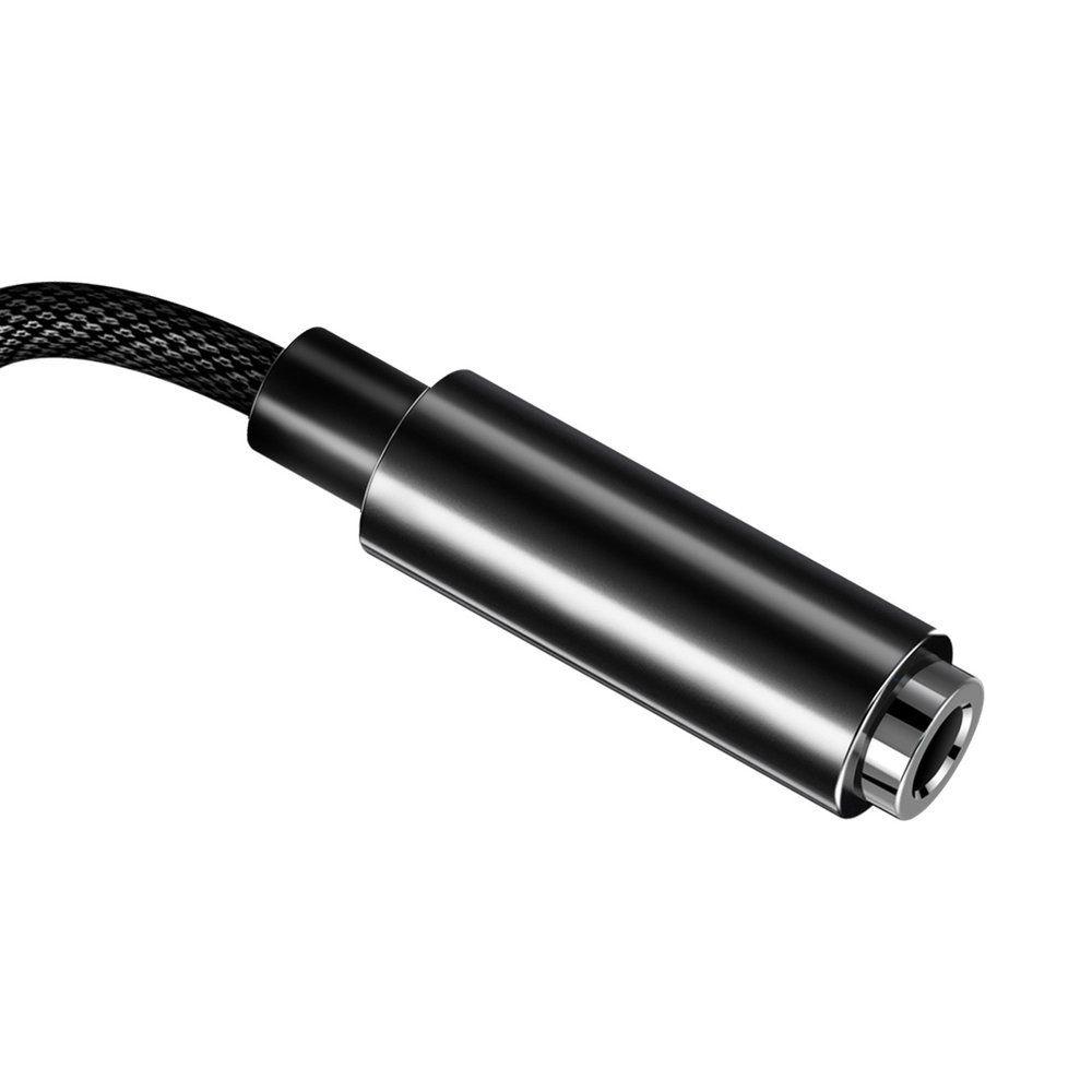Baseus L3 adapter audio przejściówka z Lightning na mini jack 3,5 mm czarny (CALL3-01)