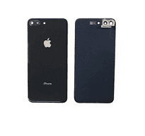 Battery cover iPhone 8 Plus black + camera glass