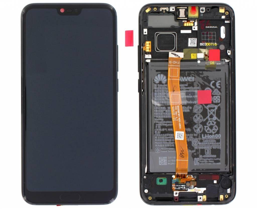 Originál LCD + Dotyková vrstva Huawei Honor 10 černý s rámečkem a baterii